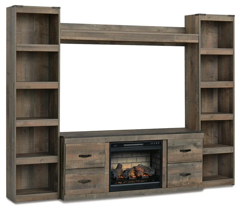 Trinell - 4-Piece Entertainment Center With 60" TV Stand by Unique Piece Furniture