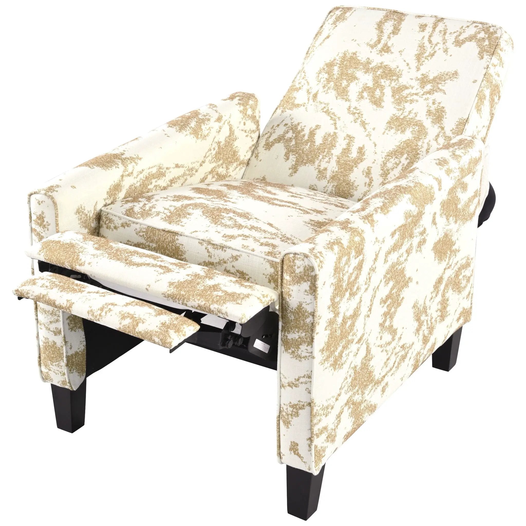 Push Back Upholstered Recliner Armchair by HouseOfZazla