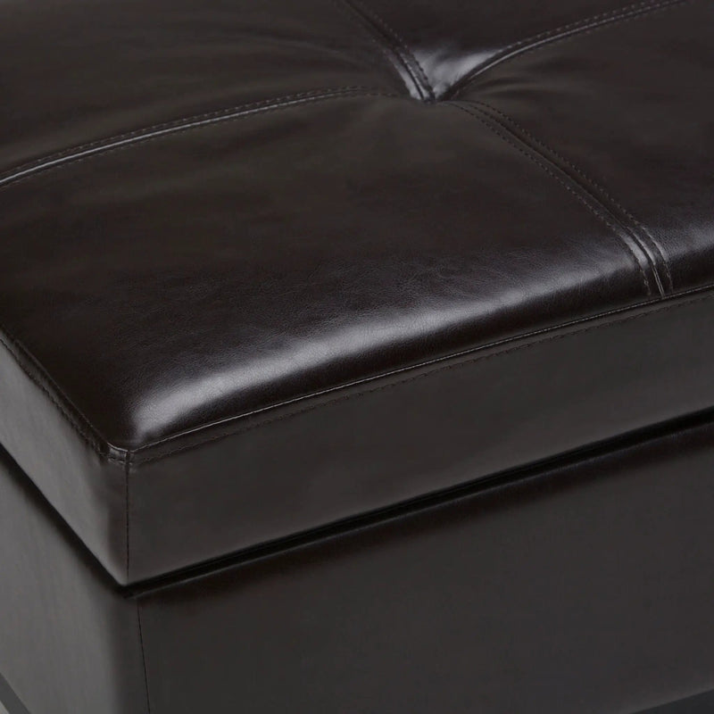 Oregon - Contemporary Storage Ottoman Bench With Tray by HouseOfZazla