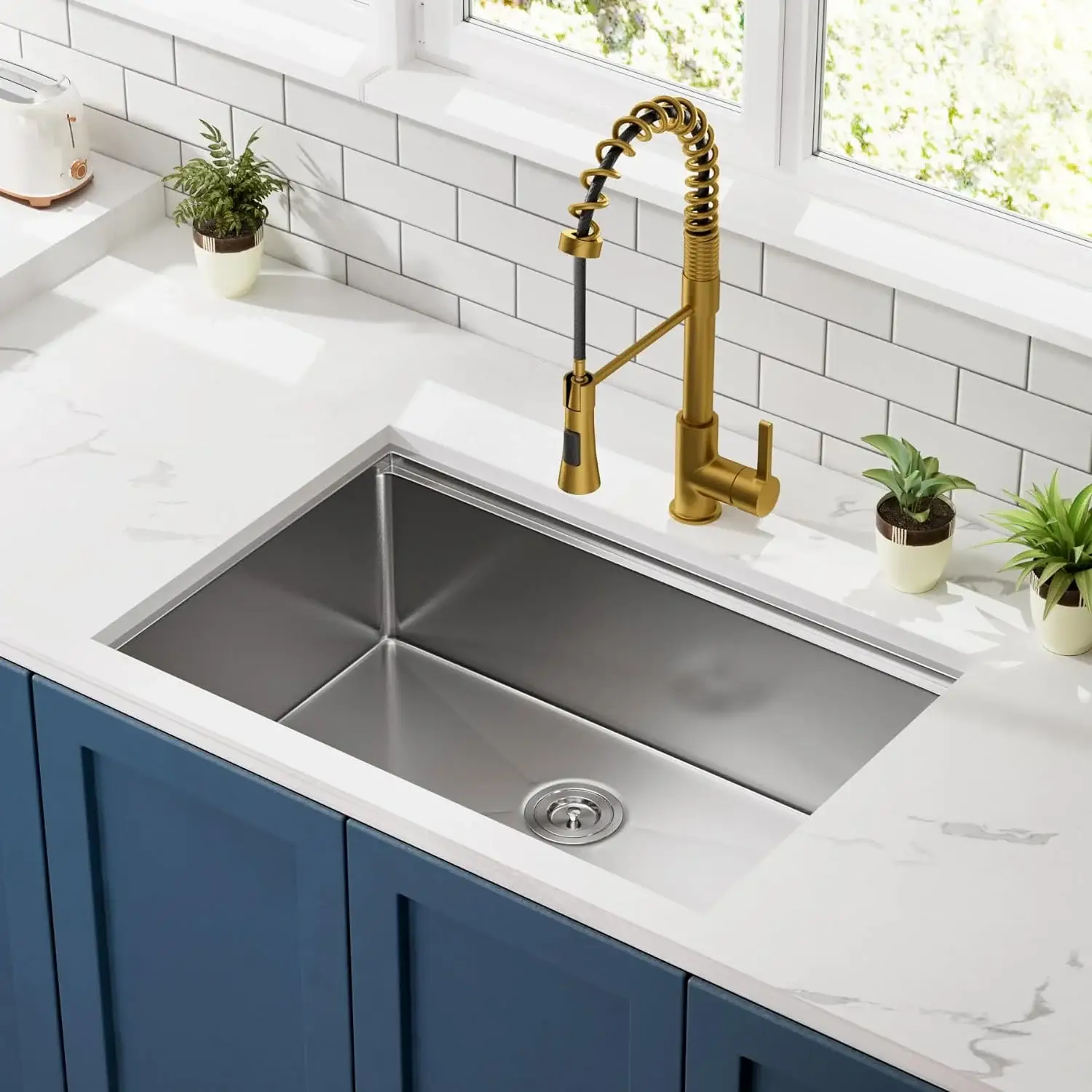 32" x 18" Undermount Workstation Sink by HouseOfZazla