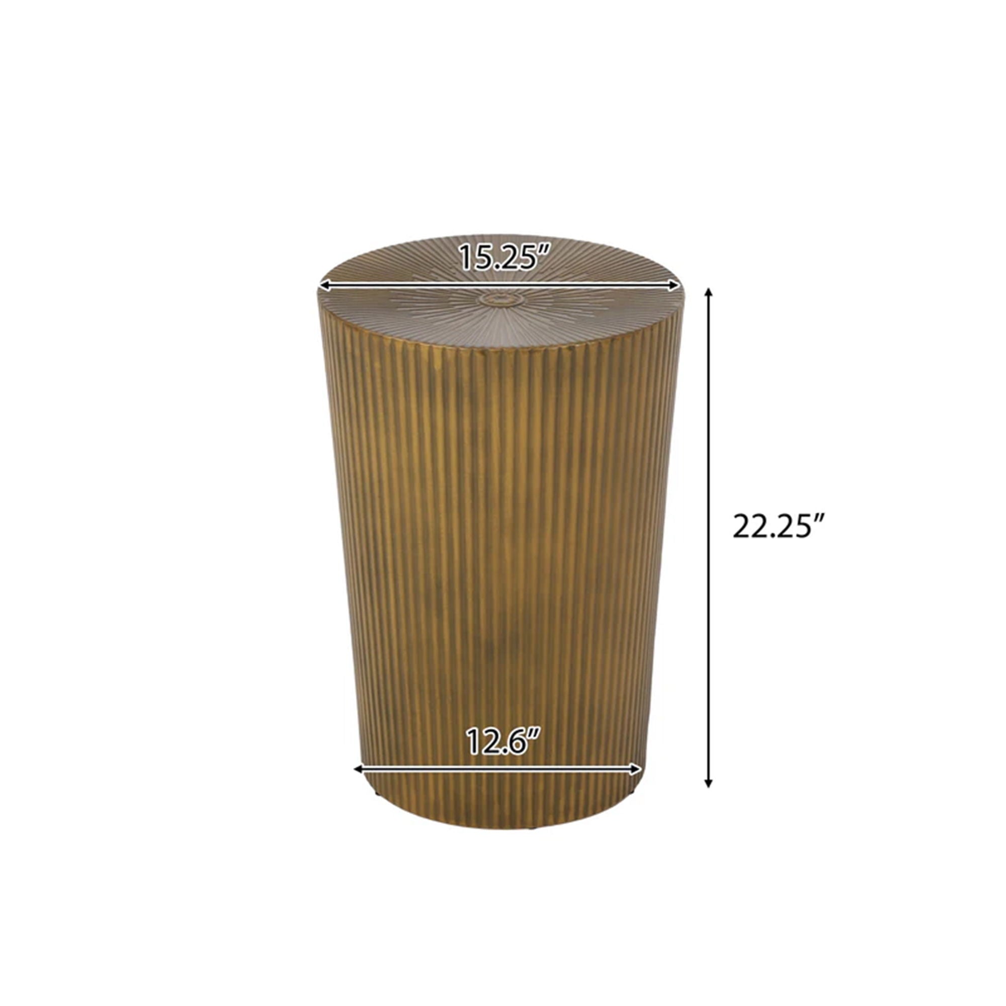 Langseth Iron Sunburst Side Table Modern Design by HouseOfZazla