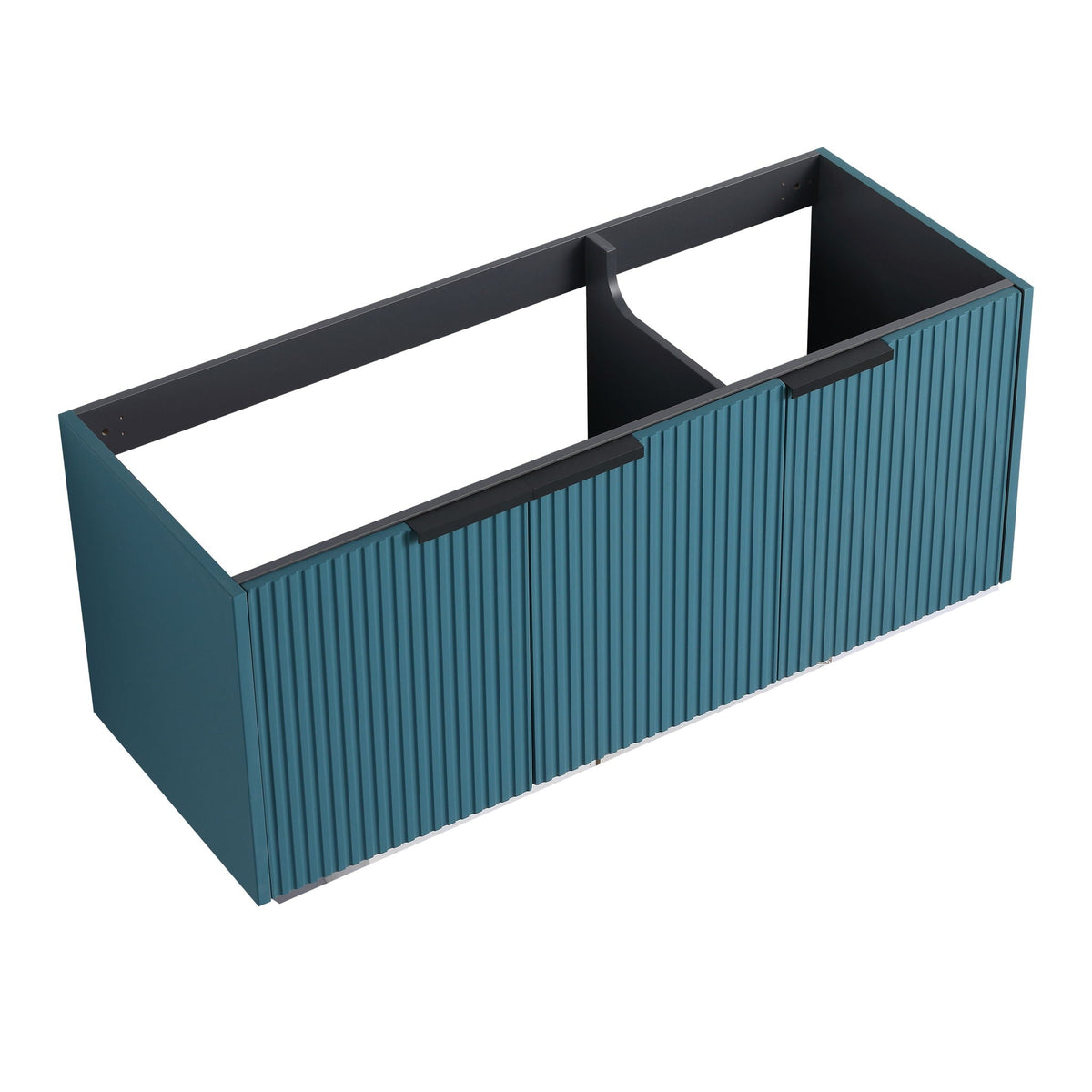 Contemporary Wall Mounted Bathroom Vanity with Soft Close Doors - Wood, photo 11 of 12