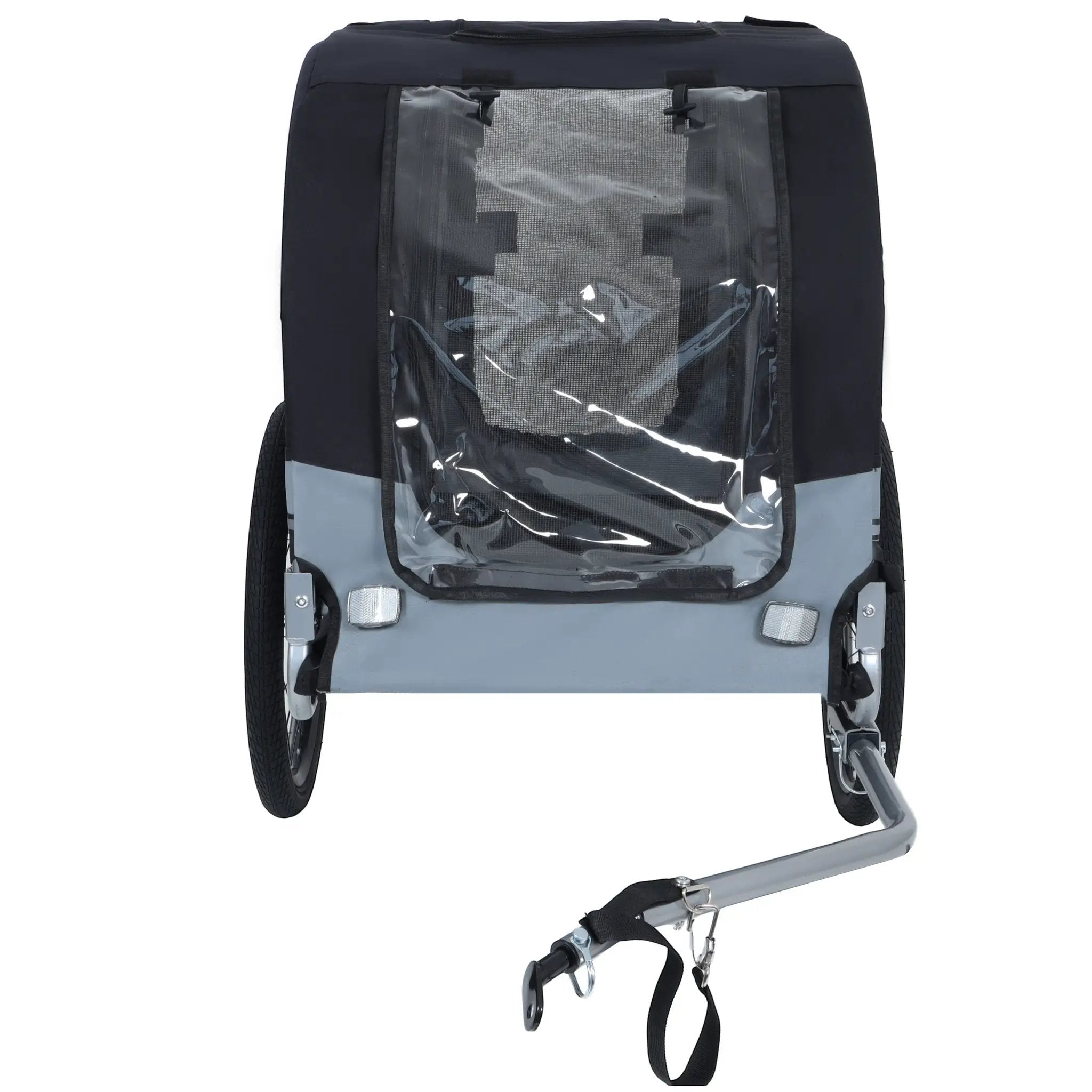 Large Folding Bike Trailer for Dogs – 66LB Capacity All-Terrain Pet Carrier by HouseOfZazla