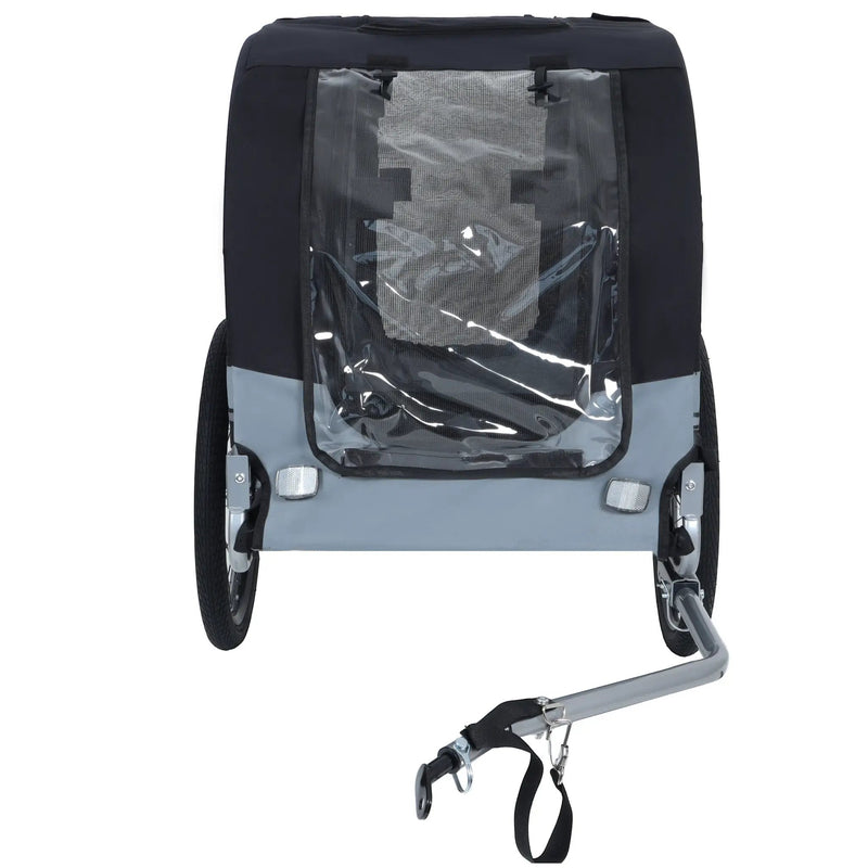 Large Folding Bike Trailer for Dogs – 66LB Capacity All-Terrain Pet Carrier by HouseOfZazla