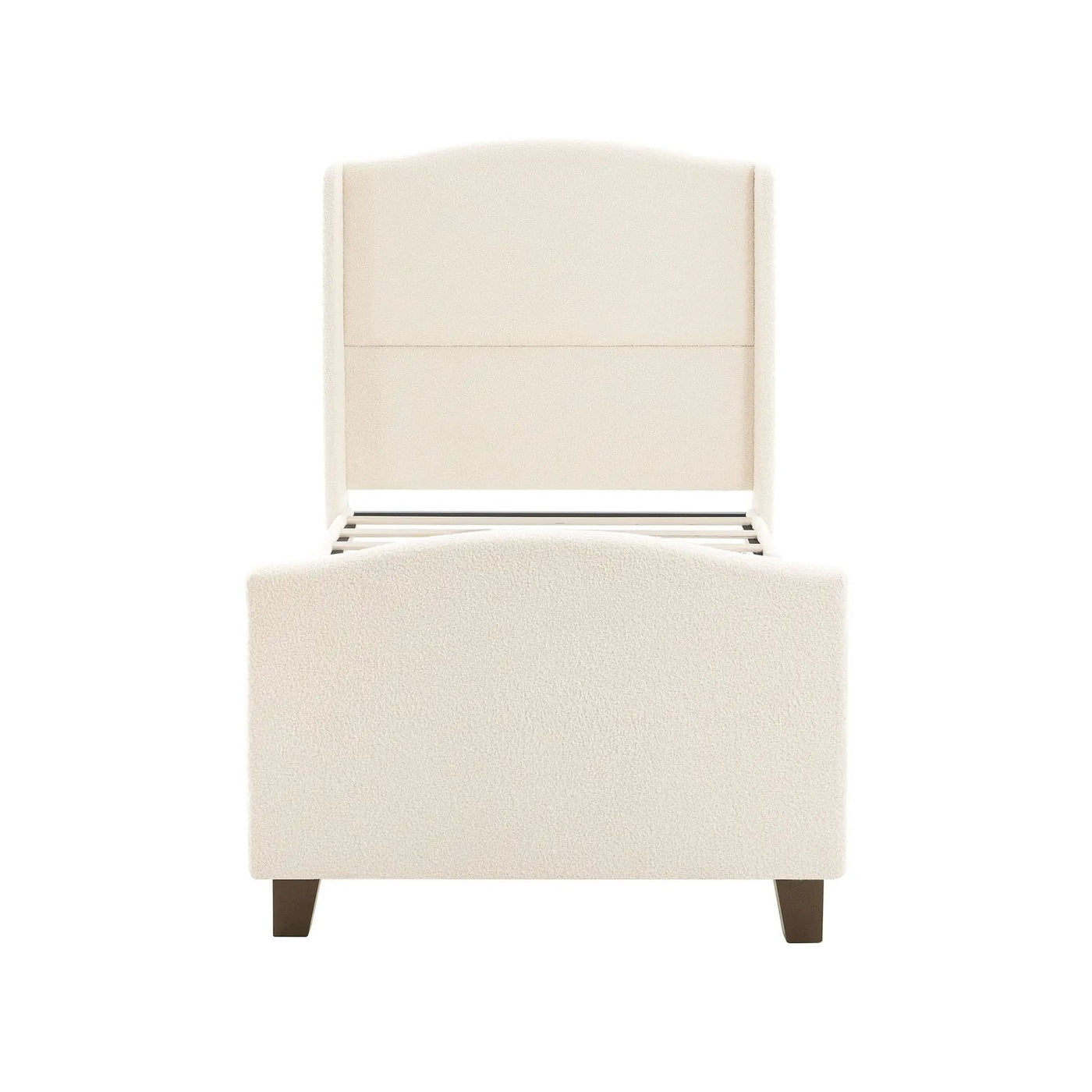 Platform Bed Frame With Tall Headboard And High Footboard by HouseOfZazla