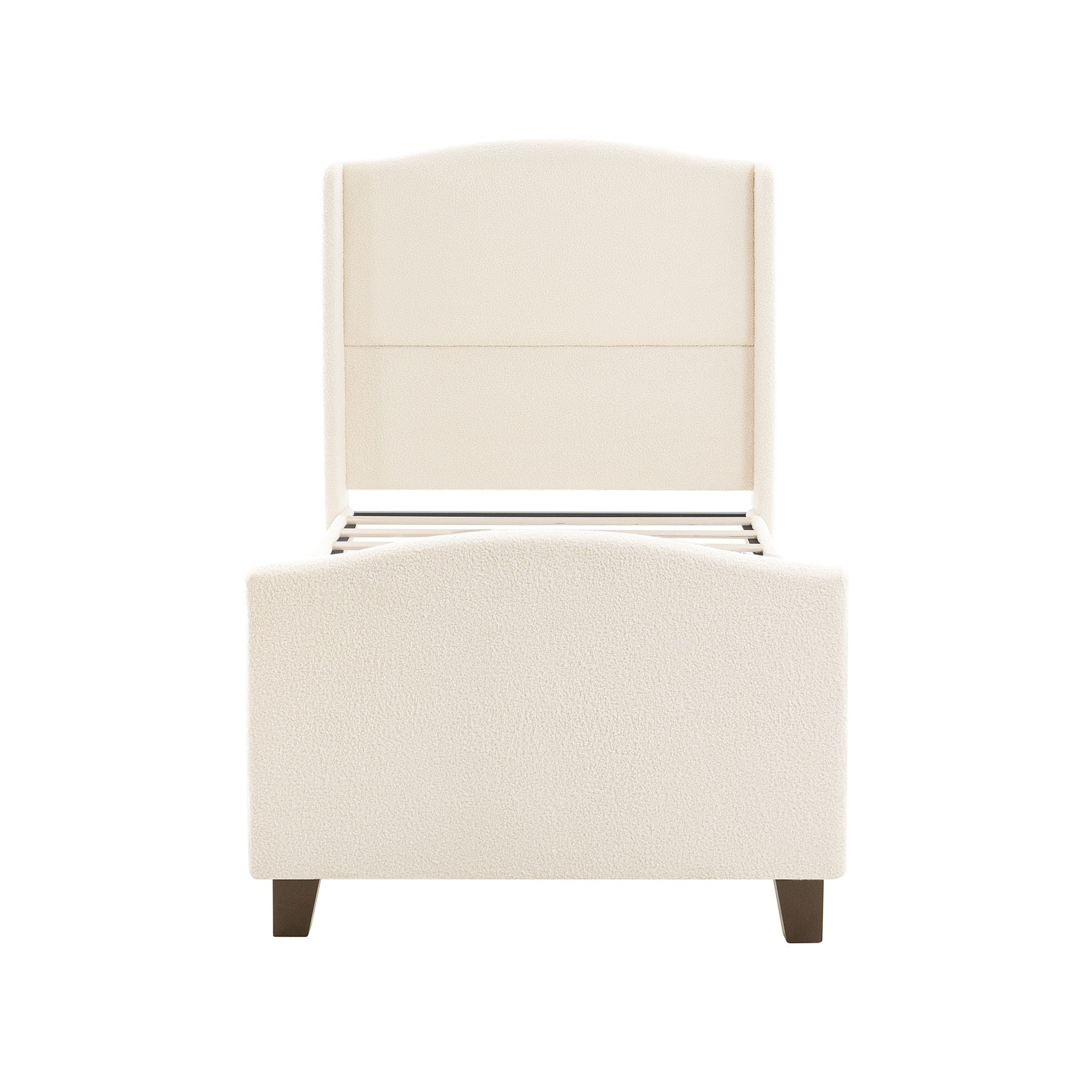 Platform Bed Frame With Tall Headboard And High Footboard by HouseOfZazla