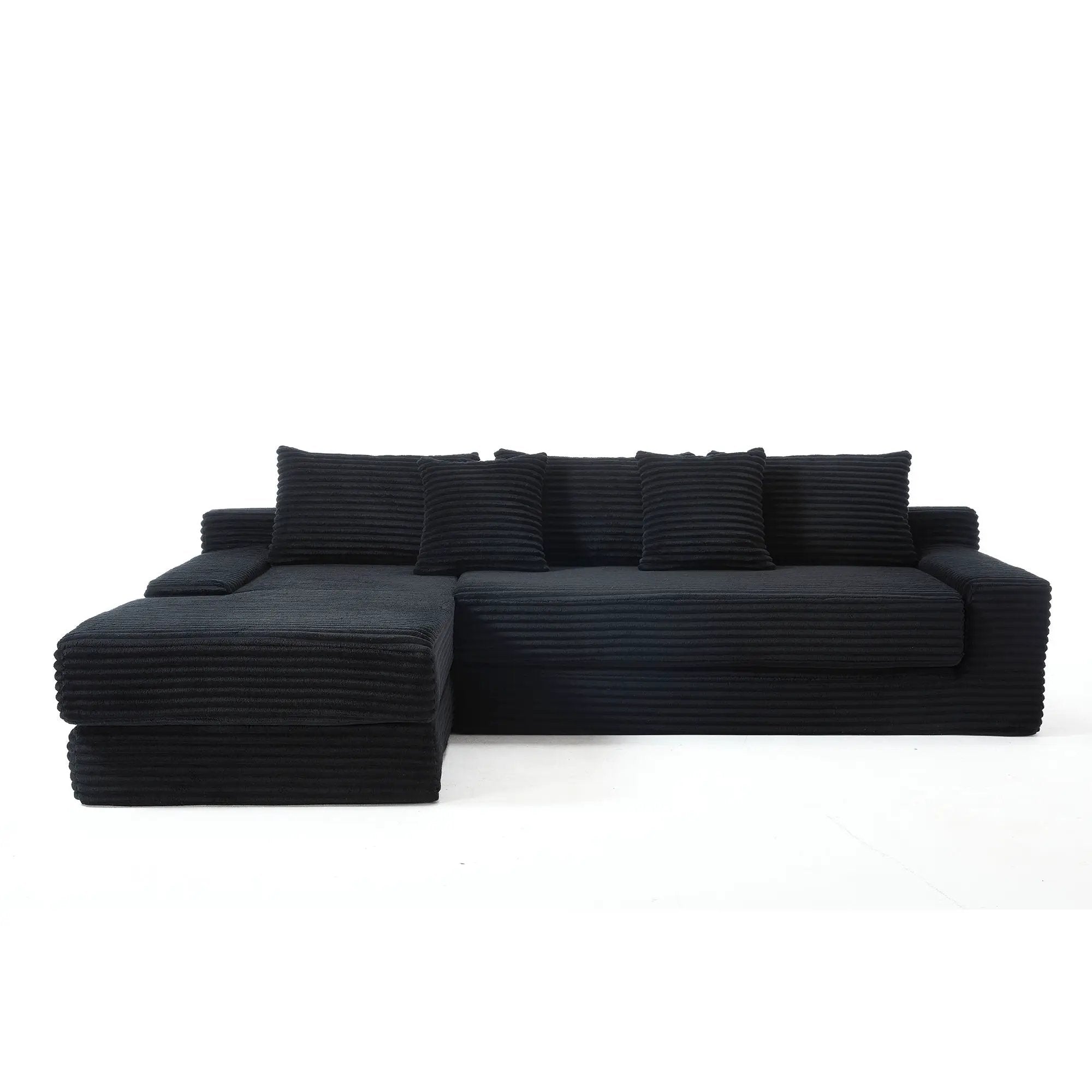 Modern L - Shaped Sectional Couch With Memory Foam by Unique Piece Furniture