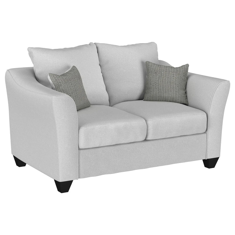 Salizar Upholstered Flared Arm Loveseat Sand by Unique Piece Furniture