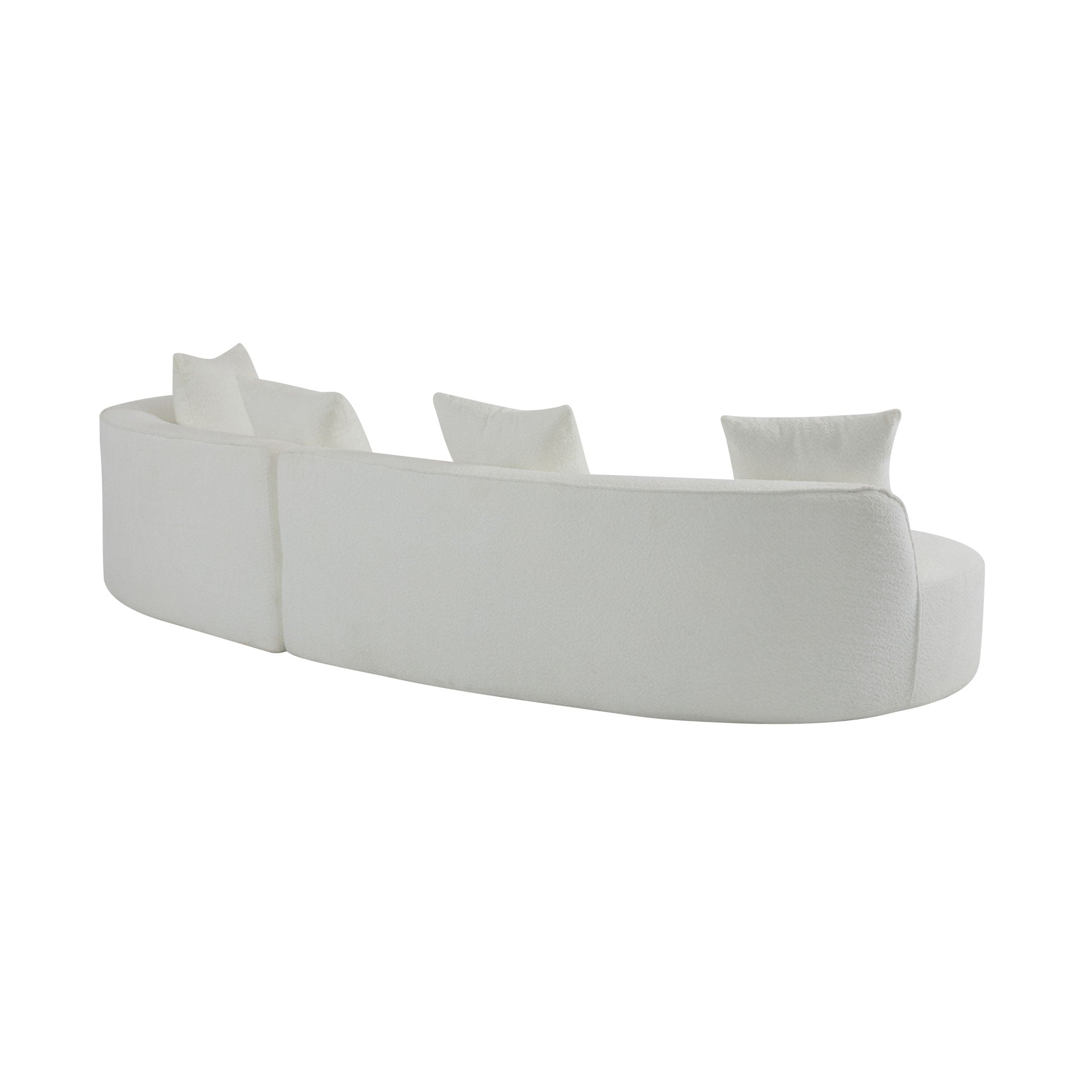 Elegant Curved Sectional Sofa With Full Foam Comfort by HouseOfZazla