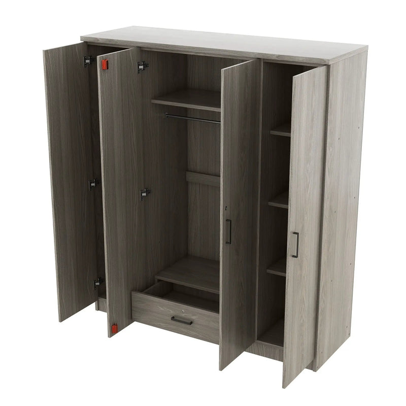 4 Door Wardrobe With 1 Drawer by HouseOfZazla