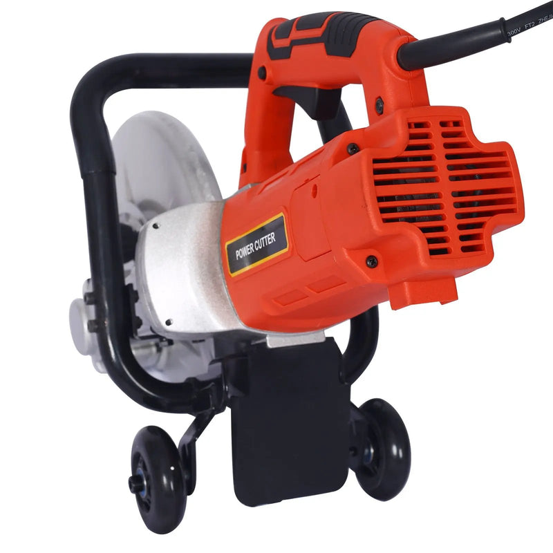 Heavy Duty Electric 14" Cut Off Saw With Water Line Attachment - Black / Silver by HouseOfZazla