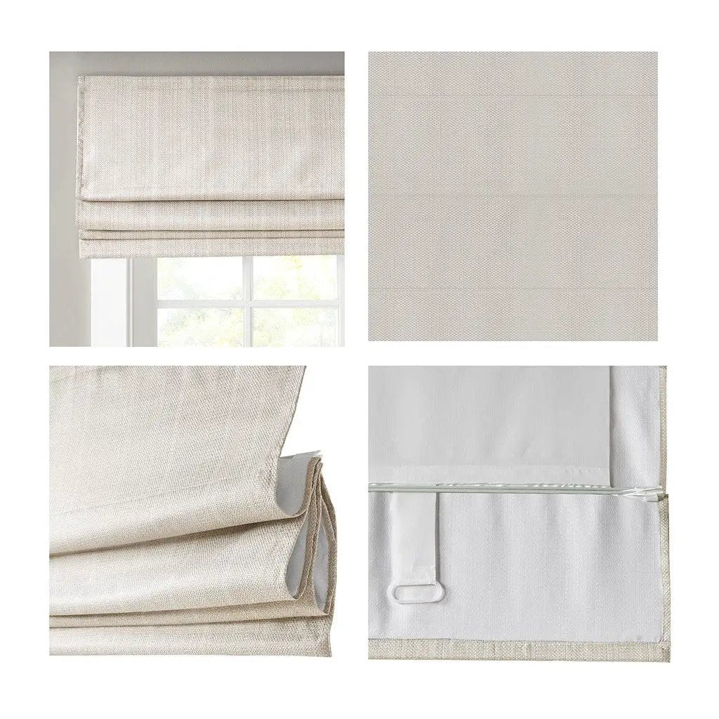 Basketweave Room Darkening Cordless Roman Shade by HouseOfZazla