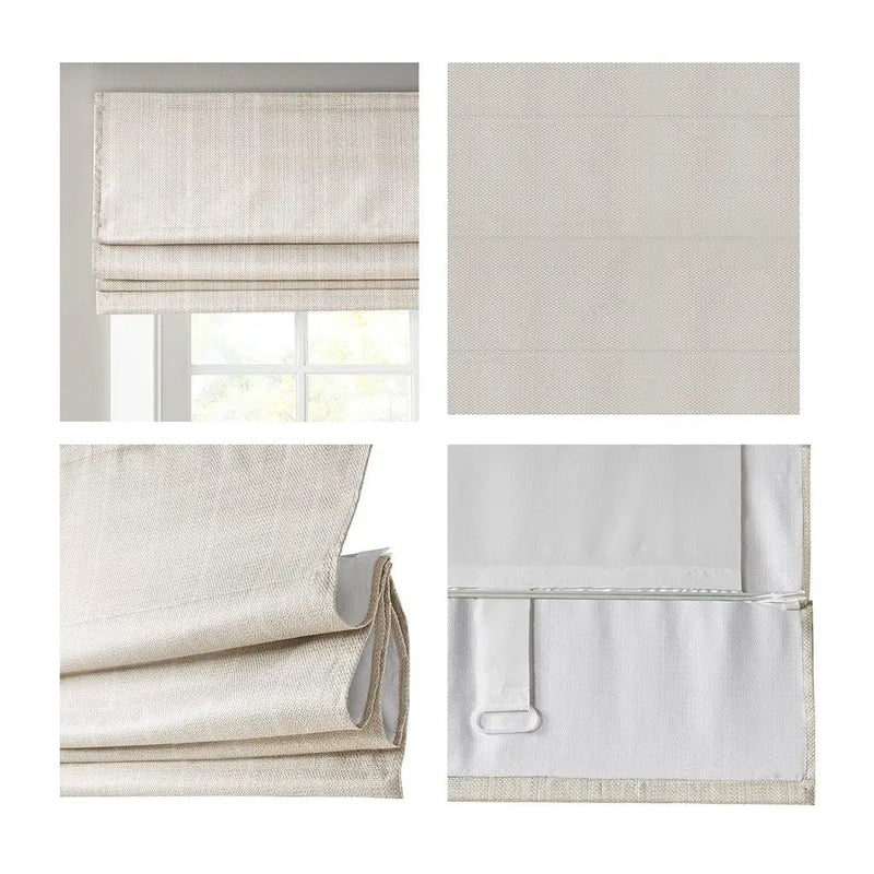 Basketweave Room Darkening Cordless Roman Shade by HouseOfZazla