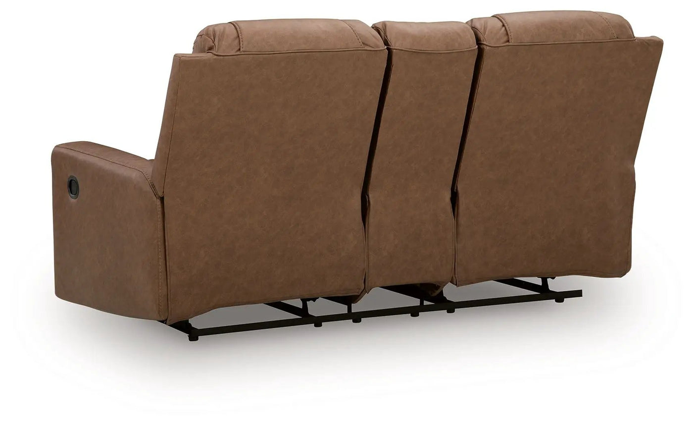 Mackmenville - Double Reclining Loveseat With Console by Unique Piece Furniture