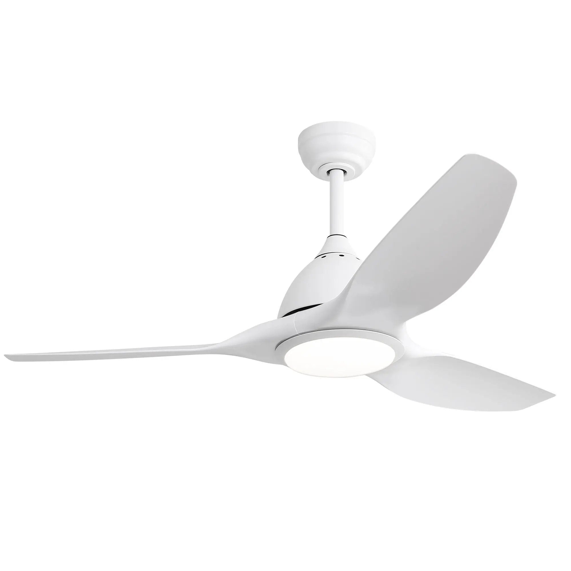Modern Ceiling Fan With 22W Led Light, 3 ABS Fan Blades Dc Motor Ceiling Fan For Bedroom Living Room by Unique Piece Furniture