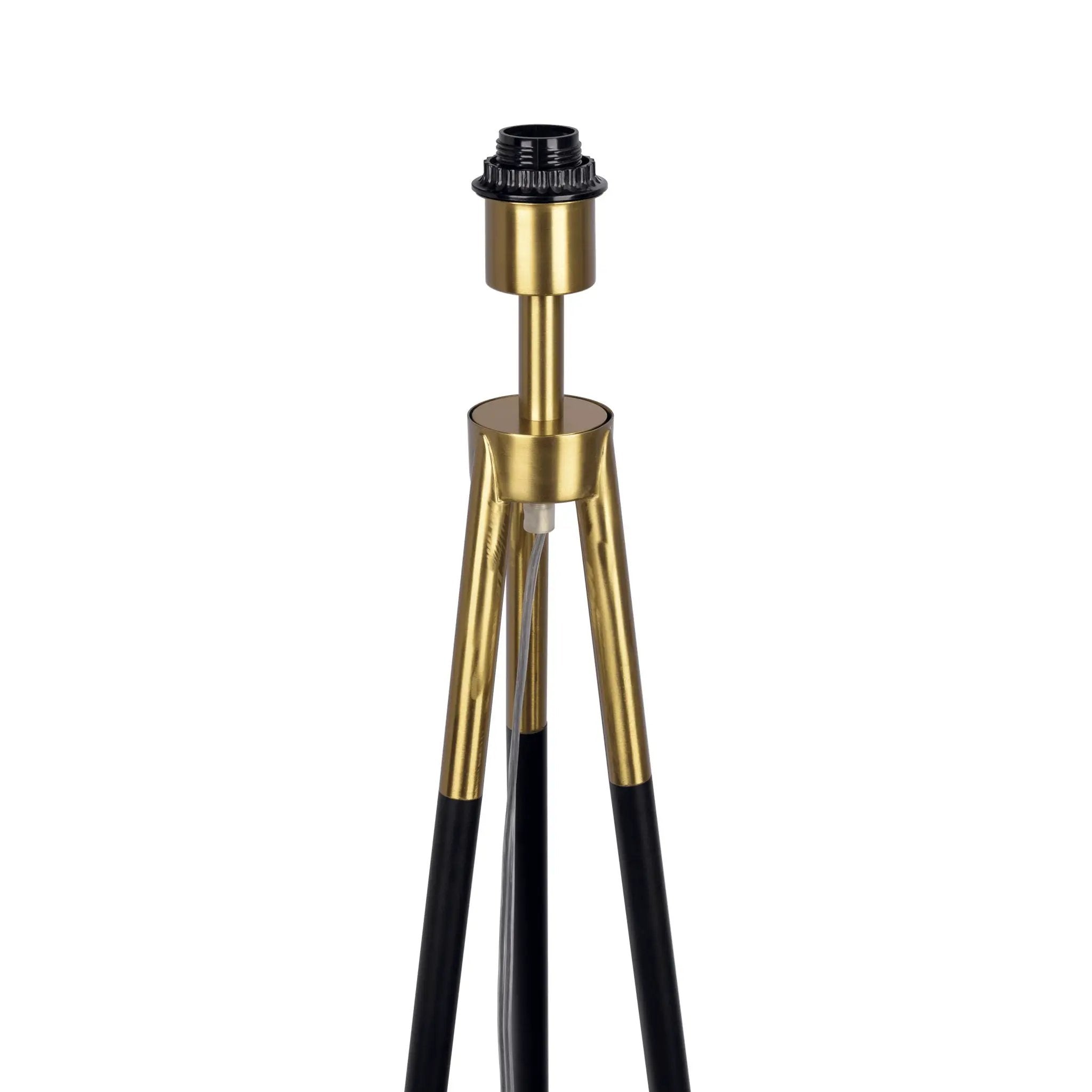 Sway - Floor Lamp With On / Off Switch Triple Legs Shade - Black / Gold / White by HouseOfZazla