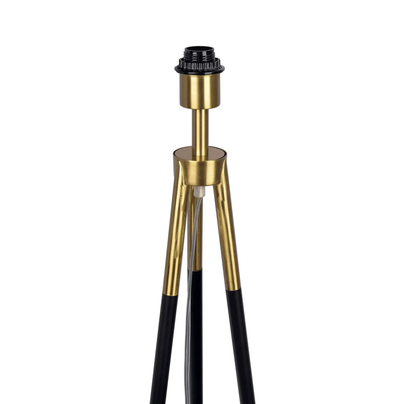 Sway - Floor Lamp With On / Off Switch Triple Legs Shade - Black / Gold / White by HouseOfZazla