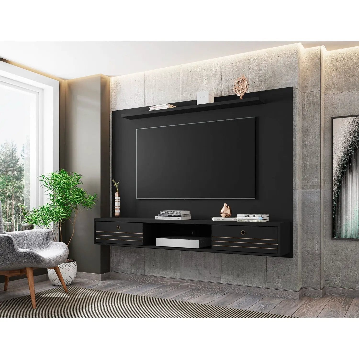 Liberty - Wall Mounted TV Panel For TVs by HouseOfZazla