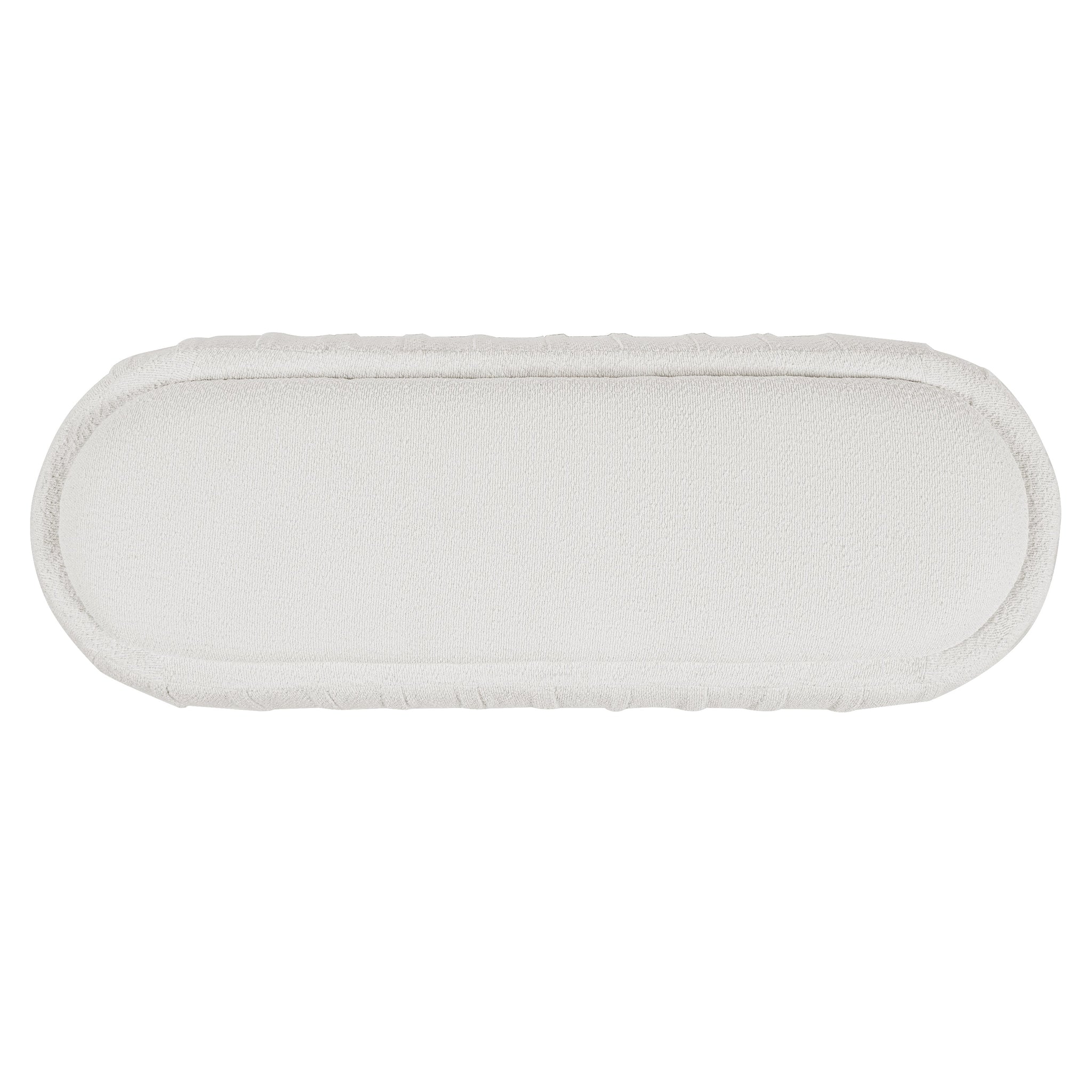 Upholstered Ottoman, Oval Shape by HouseOfZazla