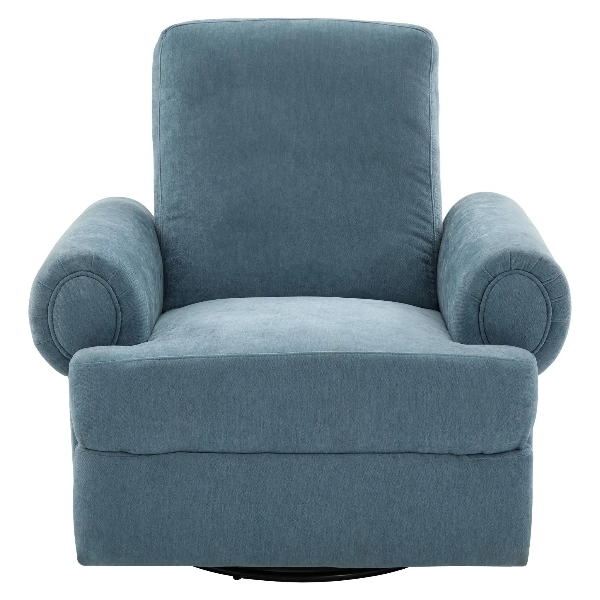 Manual Swivel Recliner Rocker Chair With Adjustable Backrest by Unique Piece Furniture