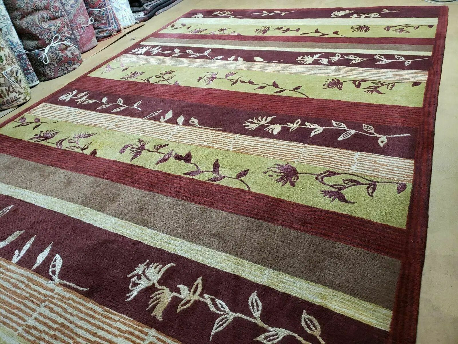 8' X 11' Tibetan Nepal Art Deco Hand Knotted Wool Rug Modern Contemporary Nice by Jewel Rugs