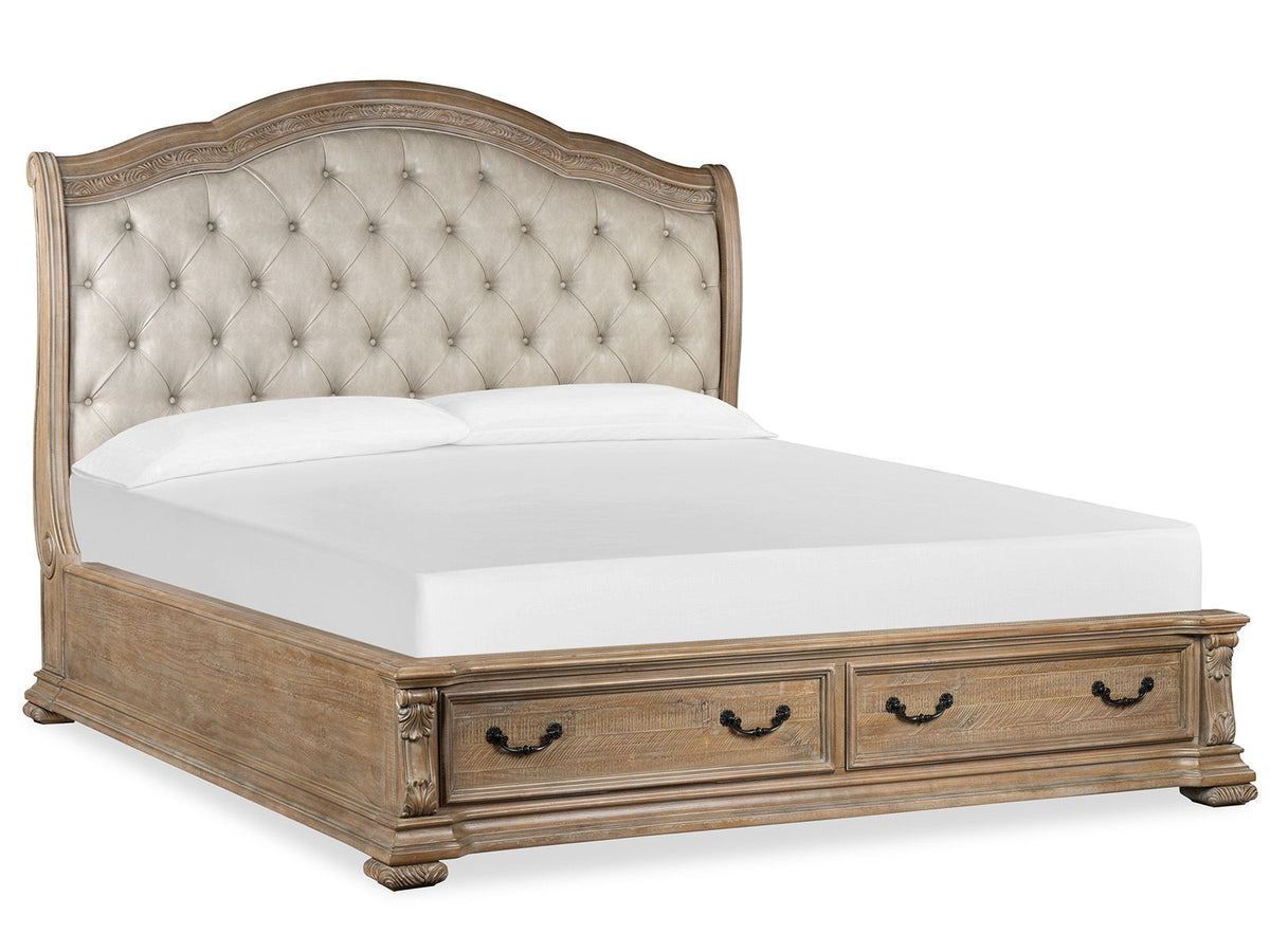 Marisol - Upholstered Sleigh Storage Bed