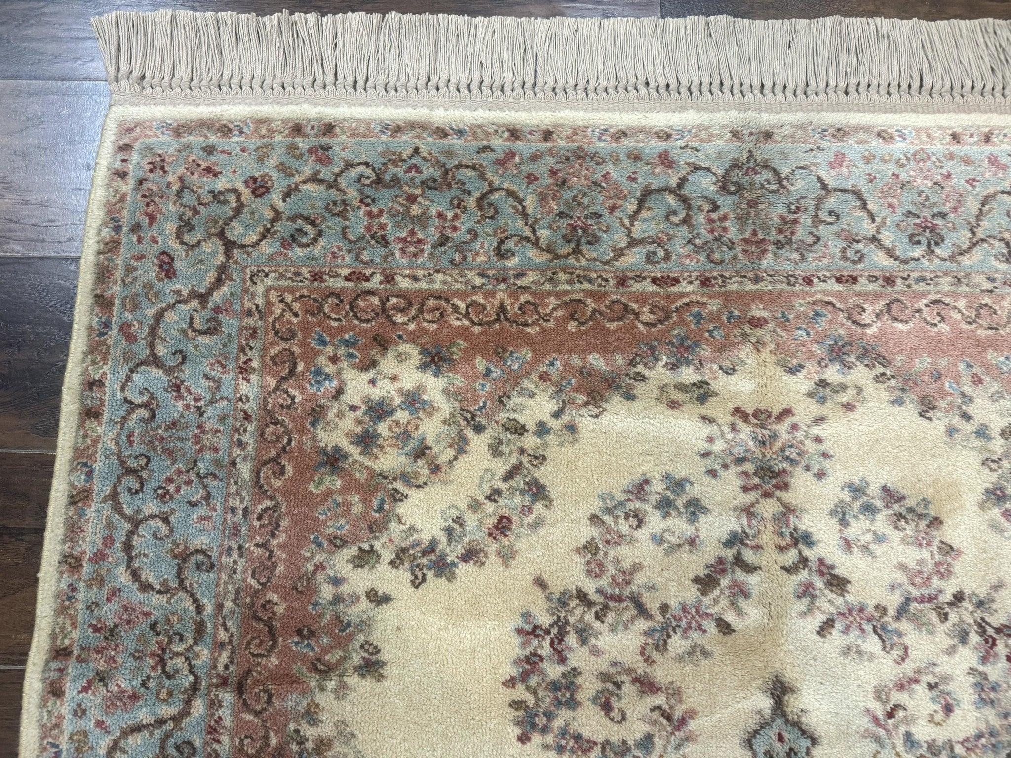 Karastan Rug 4x6, Pastel Ivory Kirman Rug #784, Wool Karastan Carpet, Original 700 Series, Vintage Karastan Area Rug, Discontinued by Jewel Rugs