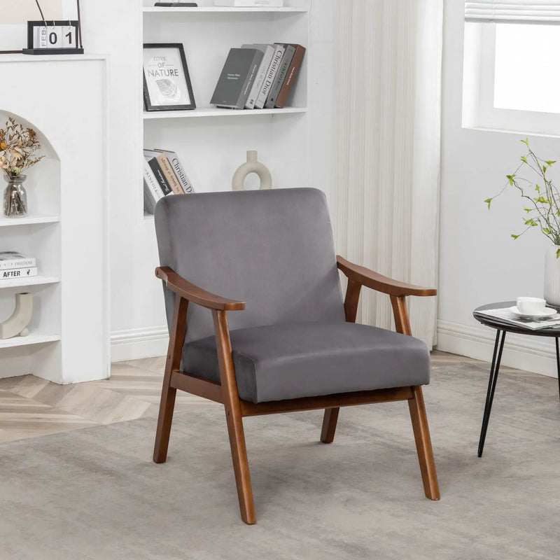 Accent Chair, Classic Mid Century Modern For Extra Seating by Unique Piece Furniture