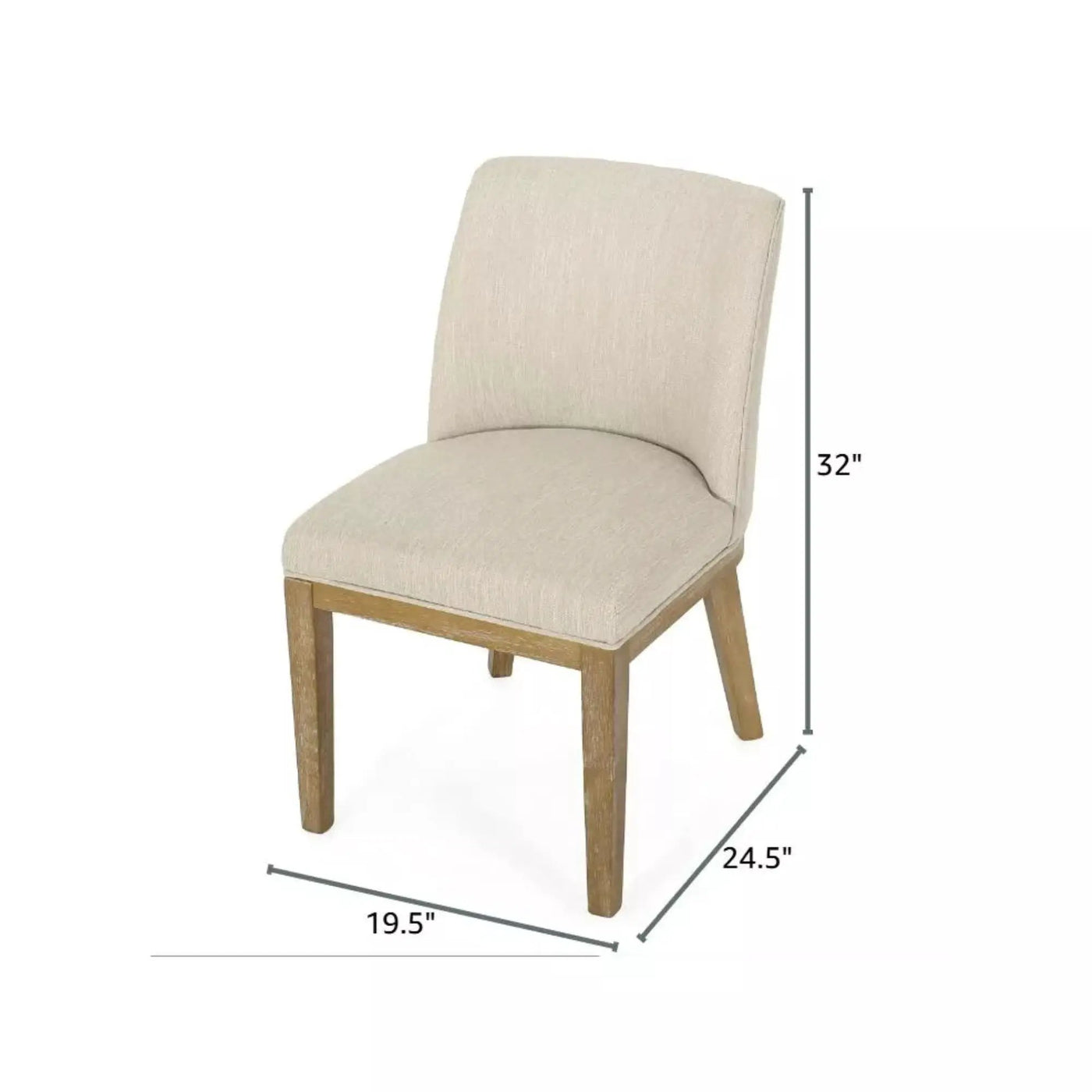 Modern Dining Chair With Durable Fabric Upholstery And Sturdy Wooden Frame (Set of 2) by HouseOfZazla