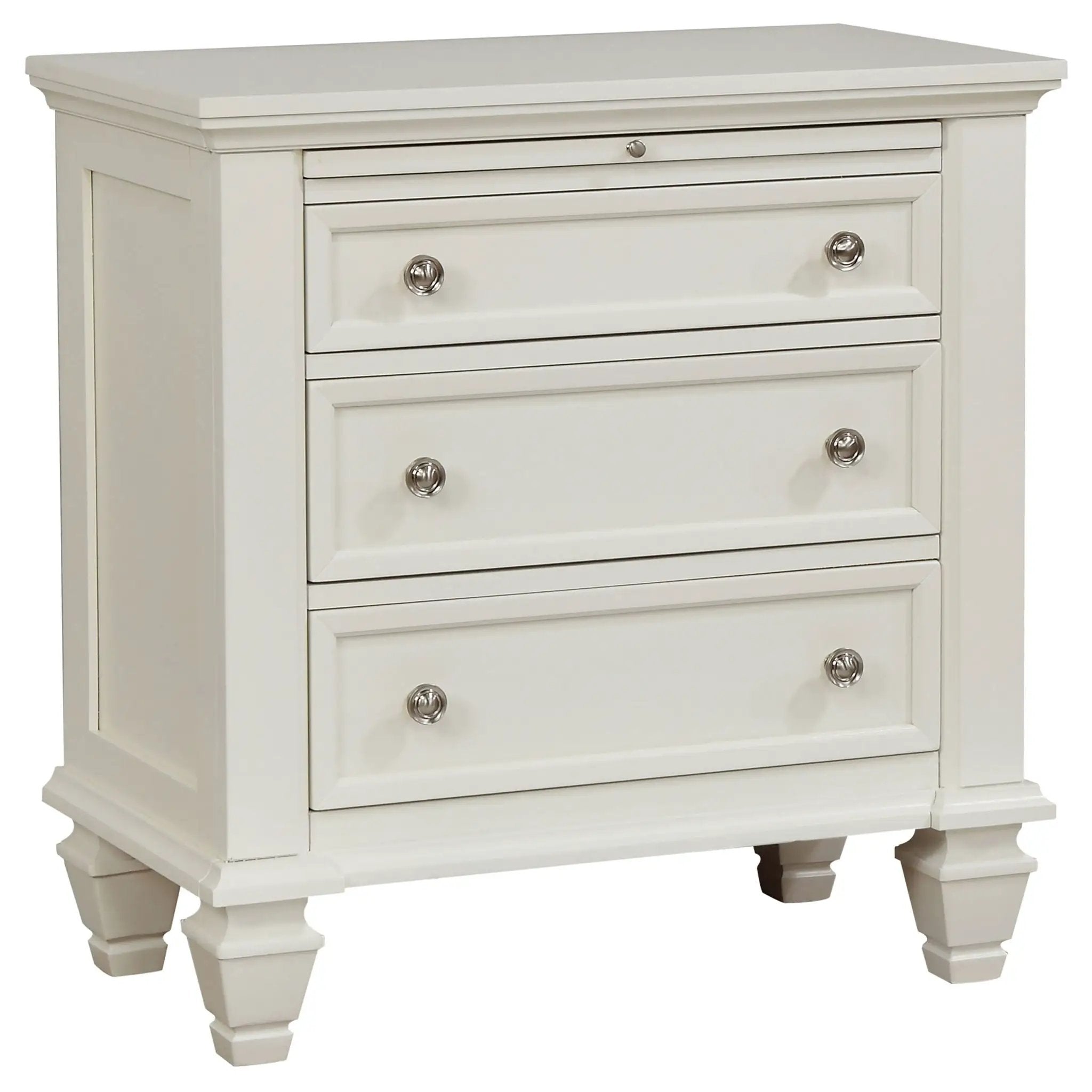 Sandy Beach 4-piece Queen Bedroom Set Cream White by Unique Piece Furniture