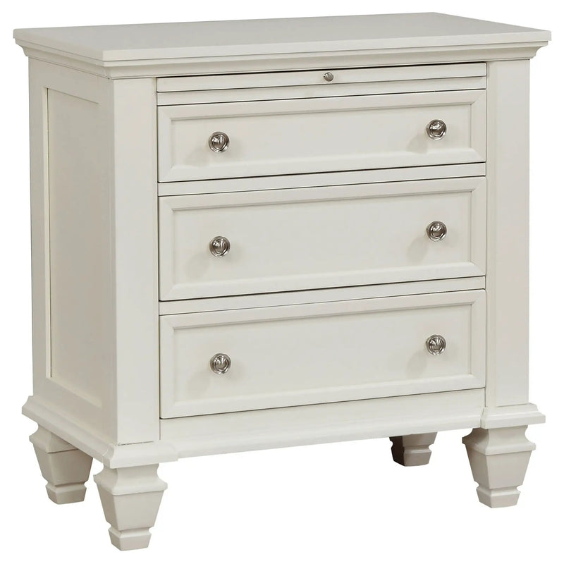 Sandy Beach 4-piece Queen Bedroom Set Cream White by Unique Piece Furniture