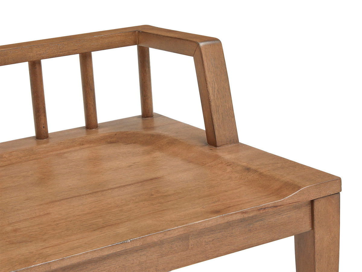Lindon - Arm Bench With Low Back - Light Brown, photo 7 of 7