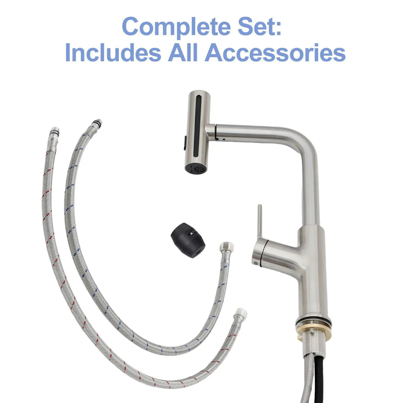 360° Pull Down Kitchen Faucet With 4 Spray Modes by HouseOfZazla