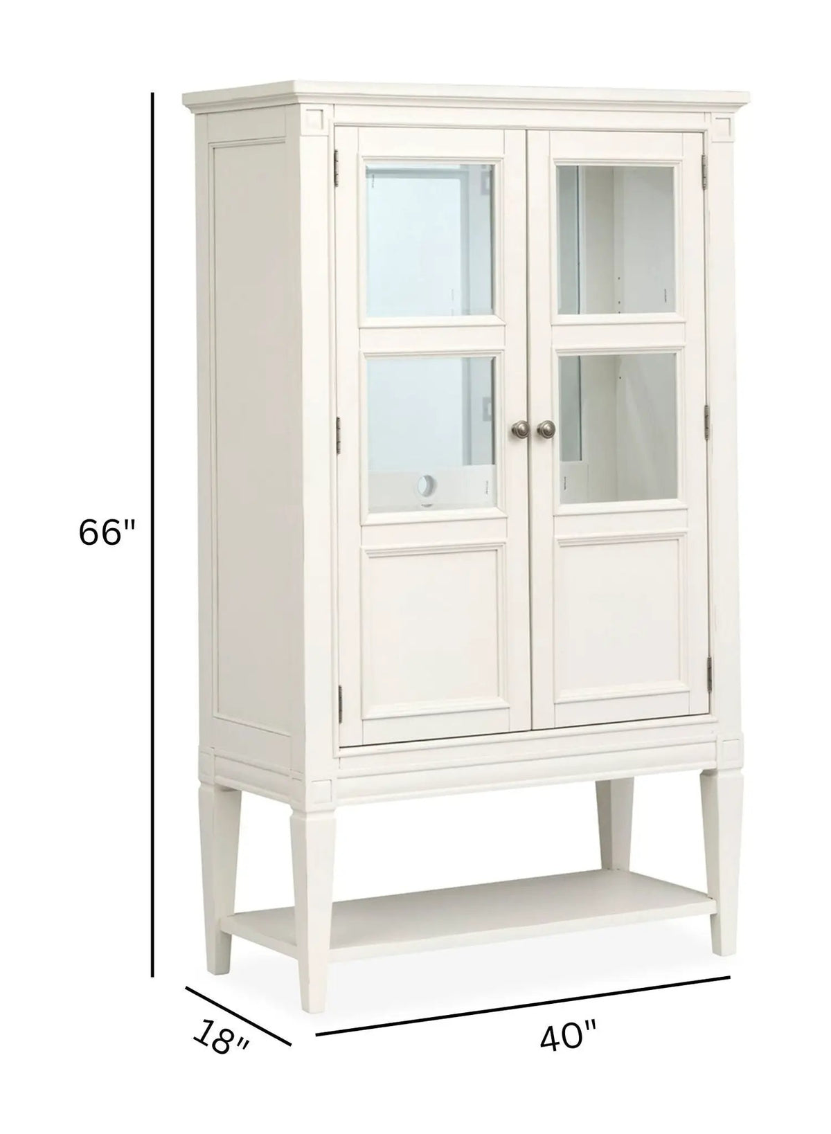 Willowbrook - Display Cabinet - Egg Shell White, photo 5 of 7