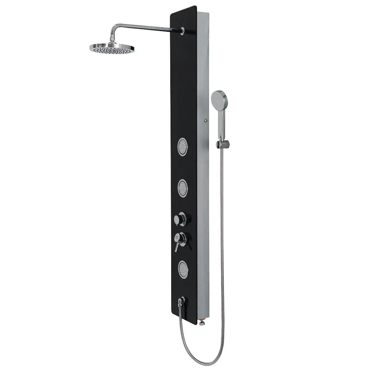 59 Inch Tempered Glass Shower Panel with Hand Shower by DirectDeals
