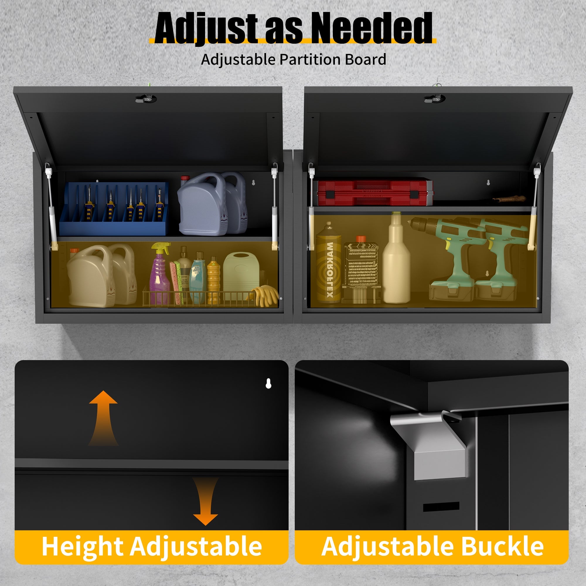 Heavy Duty Metal Wall Mounted Tool Storage Cabinet by HouseOfZazla