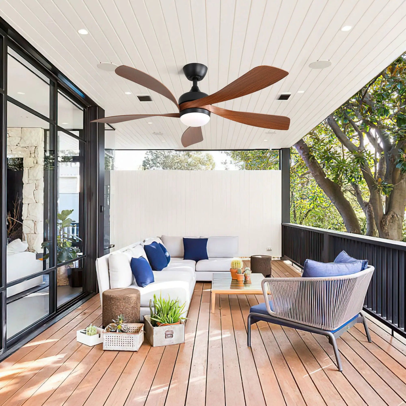 Ceiling Fan & DC Motor And Integrated Light by Unique Piece Furniture