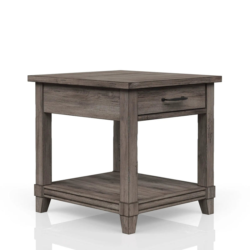 End Table With Storage Drawer Usn - Gray by Unique Piece Furniture