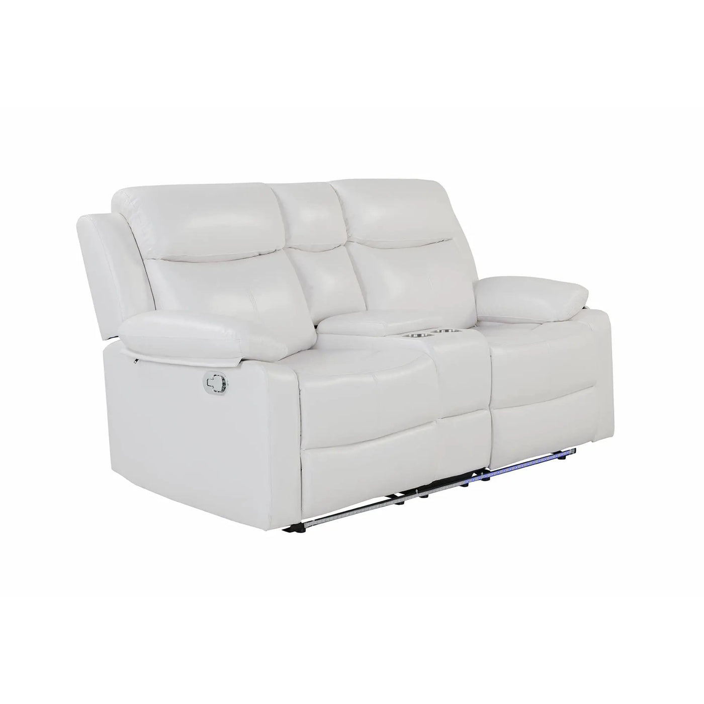 Blanche - Console Reclining Loveseat With LED Lights And Speakers by Unique Piece Furniture