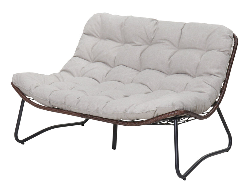 Patio Loveseat Sofa with Luxury Thick Cushion by HouseOfZazla
