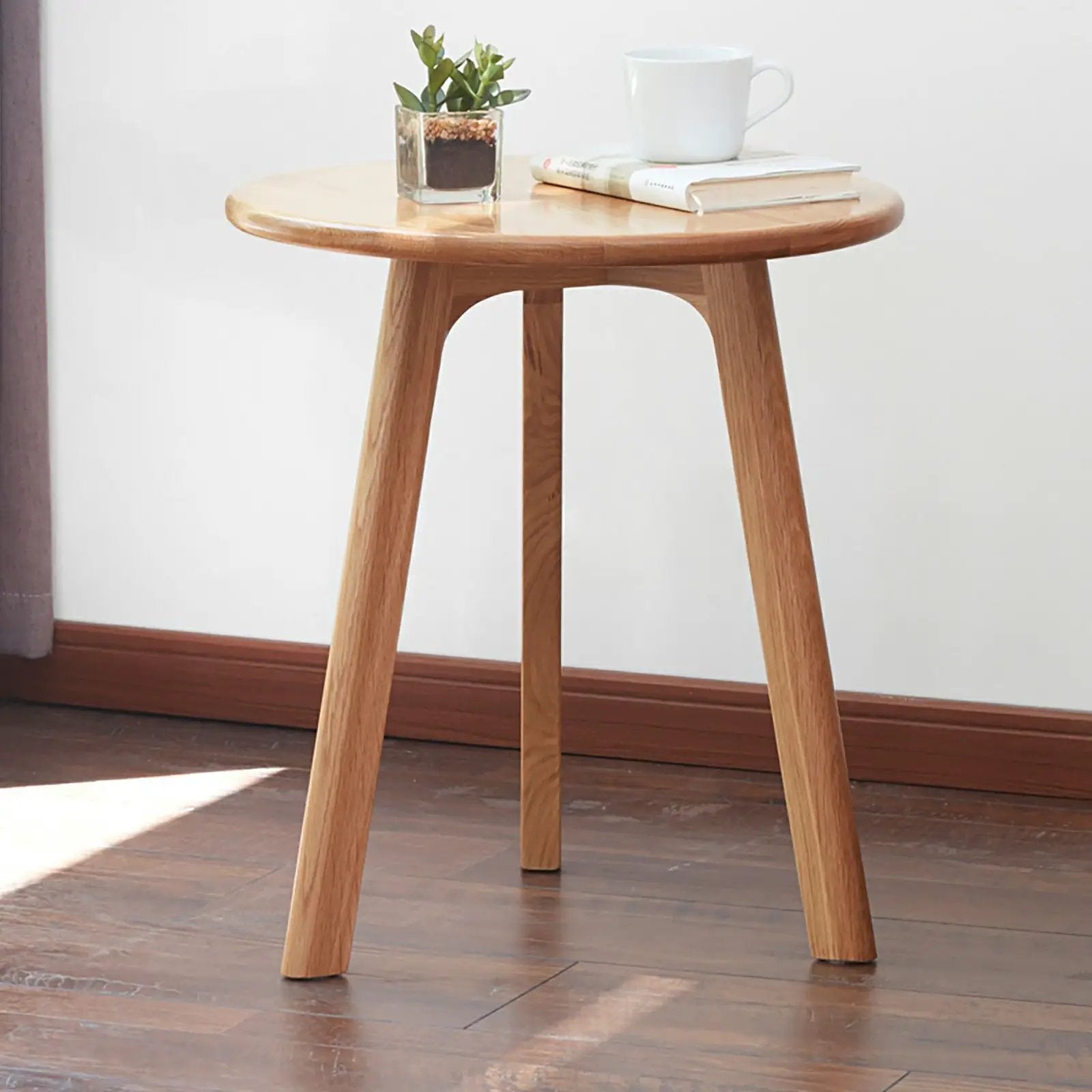 Round Small End Table, Side Table For Bedroom & Balcony by Unique Piece Furniture