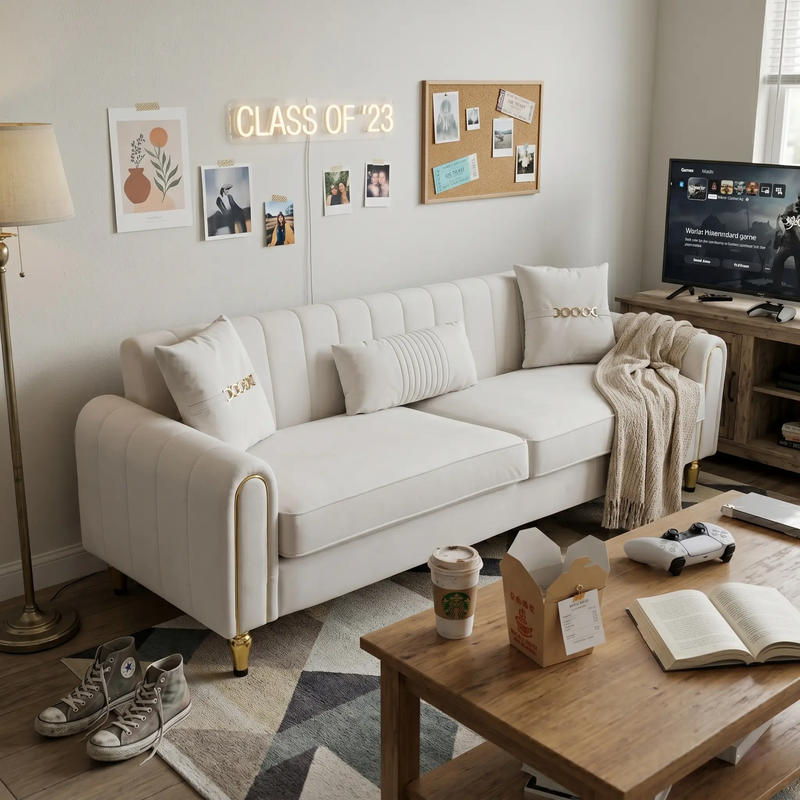 FX-P11-CW 3-Seater Sofa for Living Room by HouseOfZazla