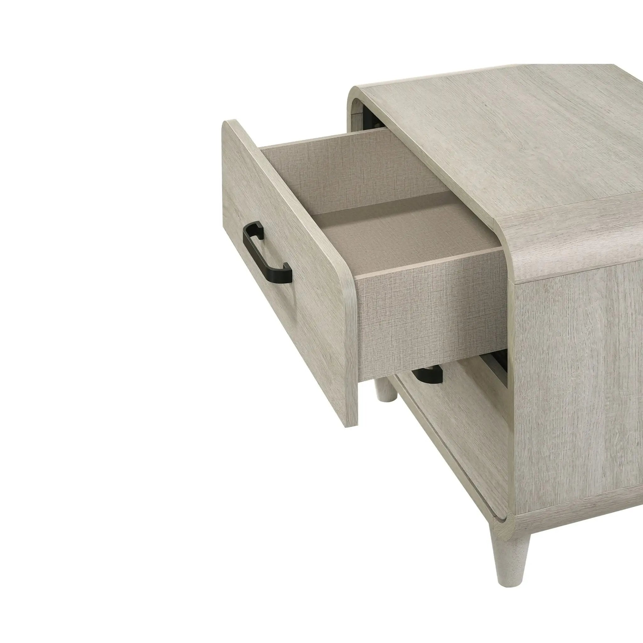 Nightstand With 2 Drawers, Ample Storage Space - Antique White by HouseOfZazla