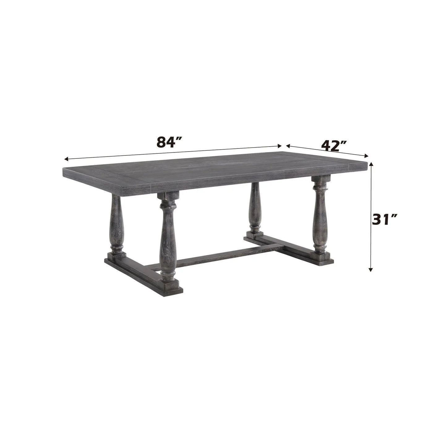 Bernard Weathered Dining Table by HouseOfZazla