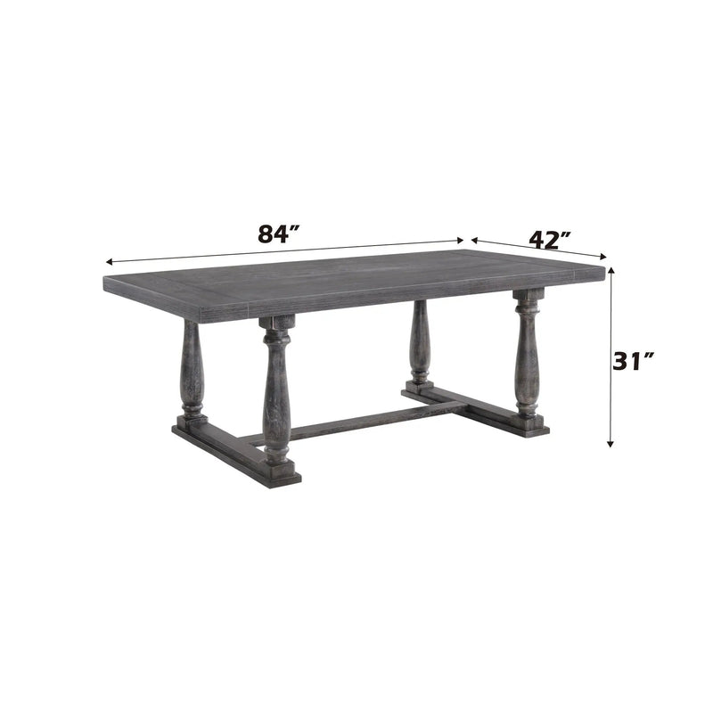 Bernard Weathered Dining Table by HouseOfZazla