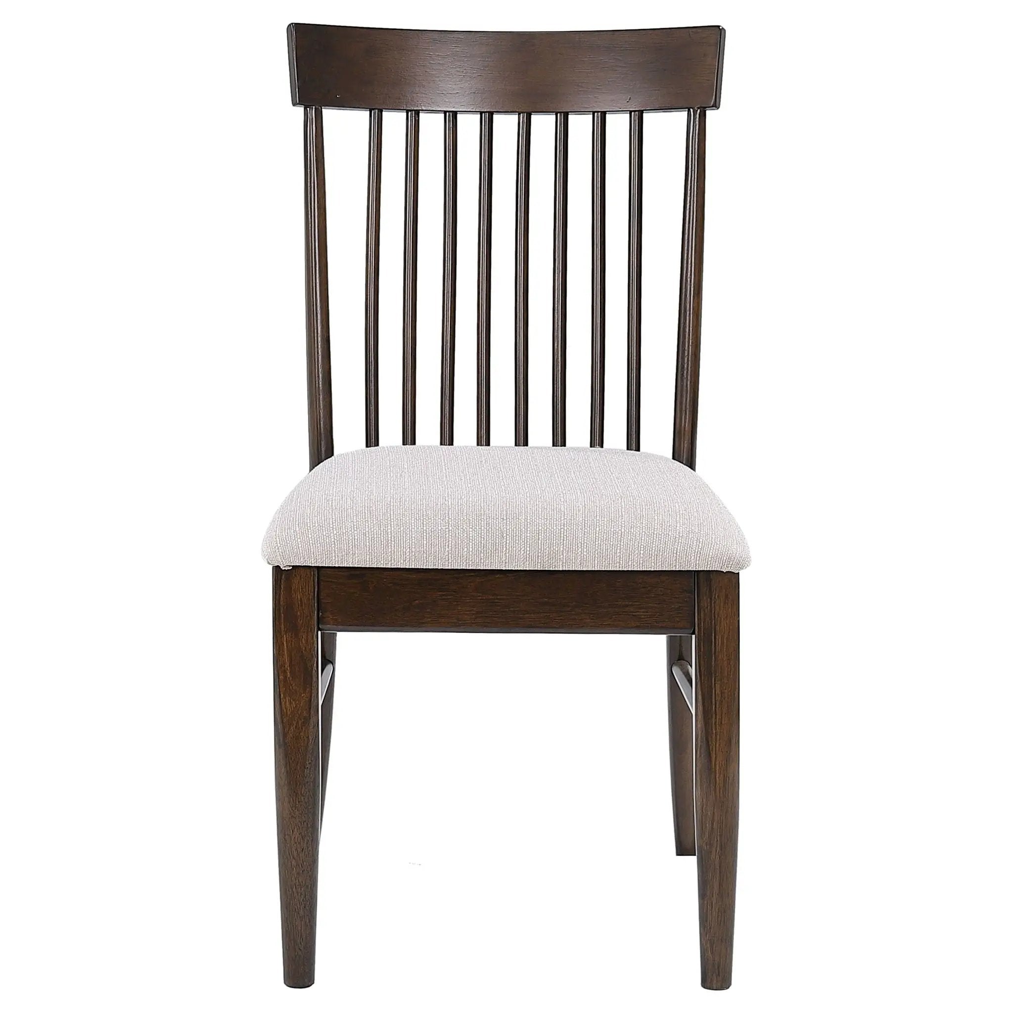 Everton Wood Dining Side Chair Dark Walnut (Set of 2) by Unique Piece Furniture