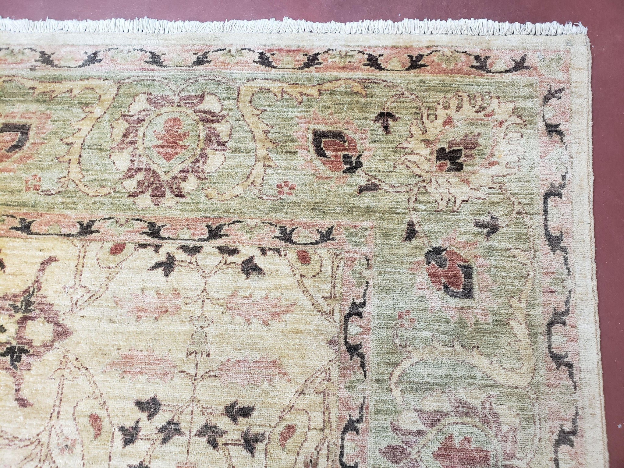 Pakistani Peshawar Rug 8x10, Farmhouse Rug, Oushak Carpet, Wool by Jewel Rugs
