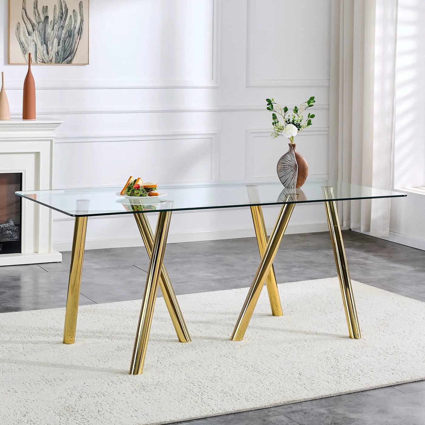 Dining Table With Transparent Surface by HouseOfZazla