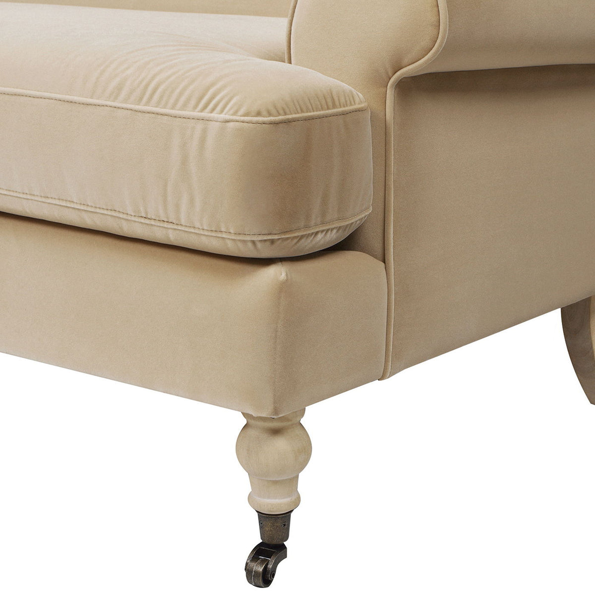 Two Cushion Tightback Sofa with Removable Cushions - Beige or Light Brown, photo 20 of 25