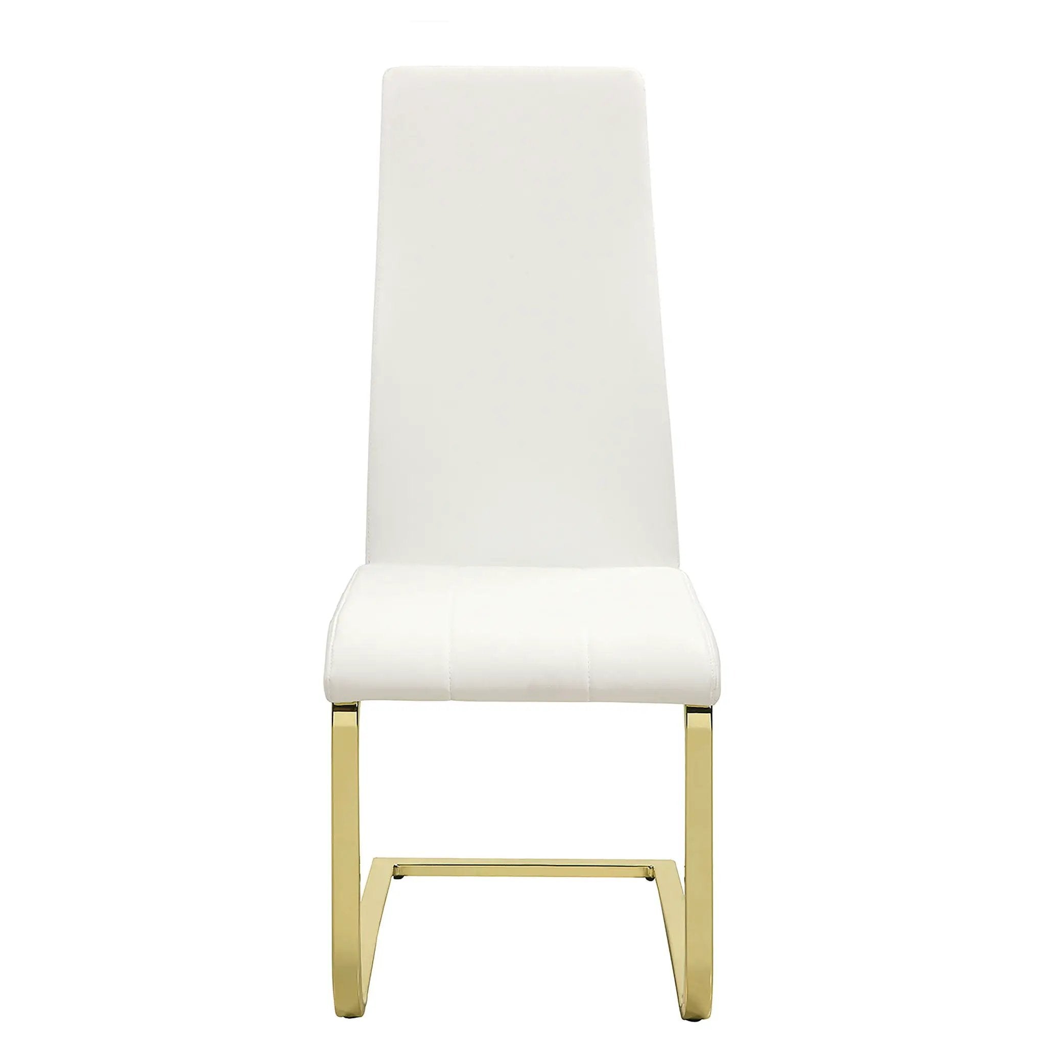Whittingham - Dining Side Chair (Set of 4) - White / Gold by HouseOfZazla